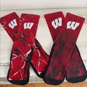 Red and Black Men's Socks